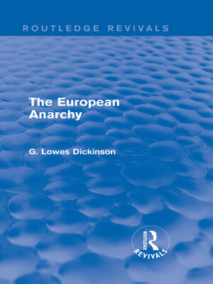 cover image of The European Anarchy